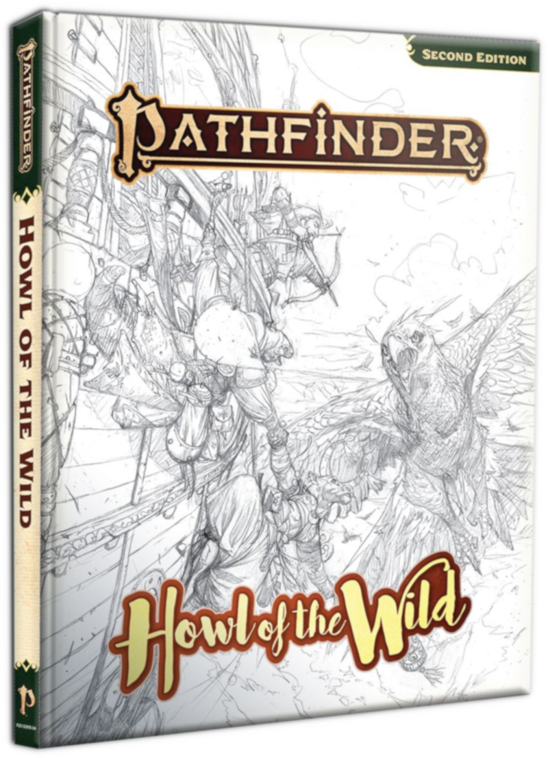 Pathfinder - Howl of the Wild Sketch cover