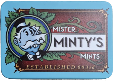 Mister Minty's dice tin lid