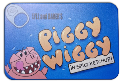Piggy Wiggy dice tin lid