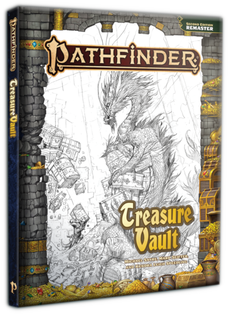 Pathfinder Treasure Vault Sketch Cover Remastered