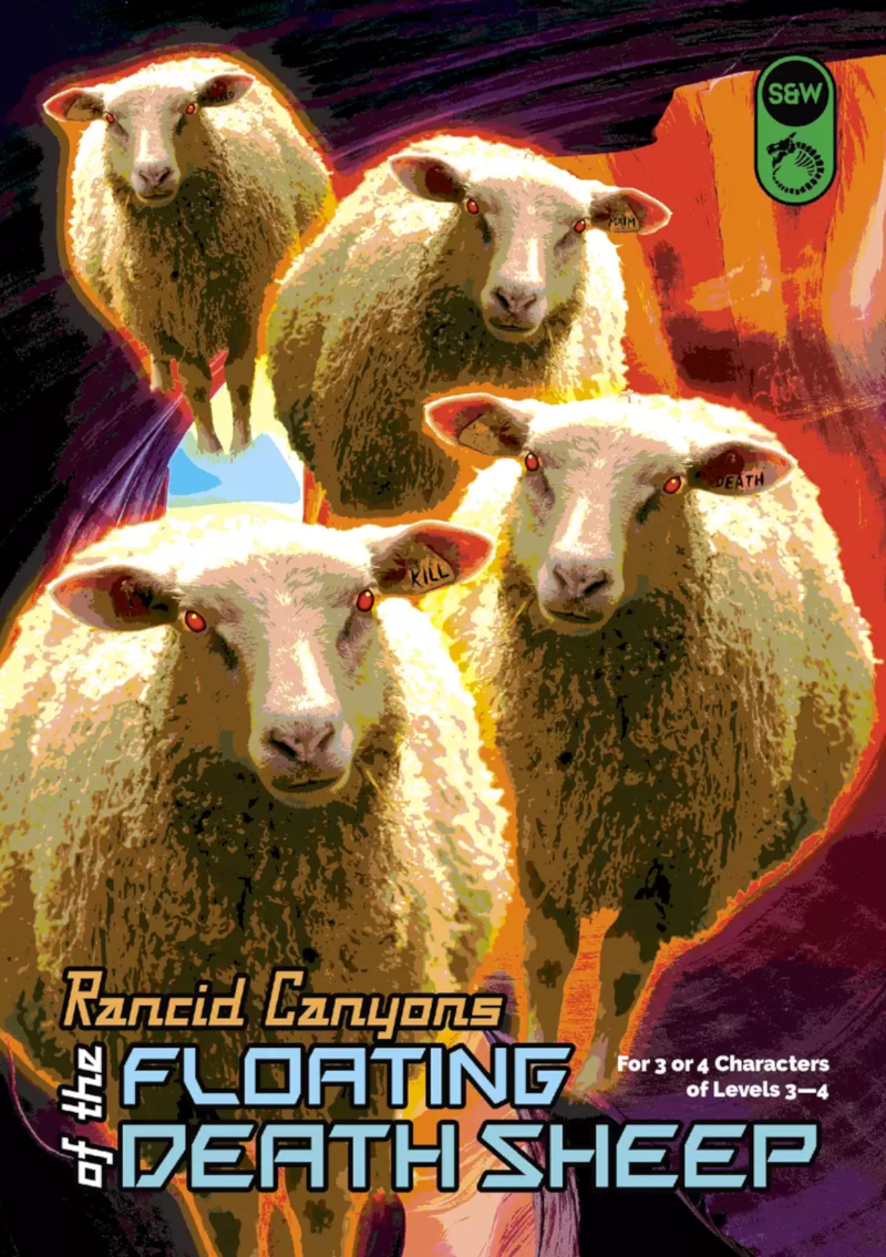 Rancid Canyons of the Floating Death Sheep for Swords & Wizardry