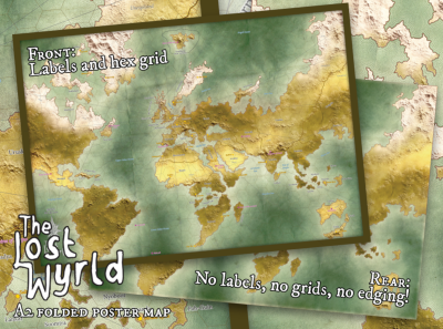 The Lost Wyrld A2 Poster Map