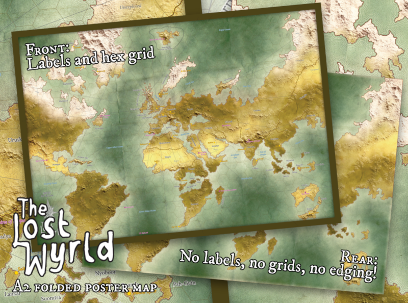 The Lost Wyrld A2 Poster Map