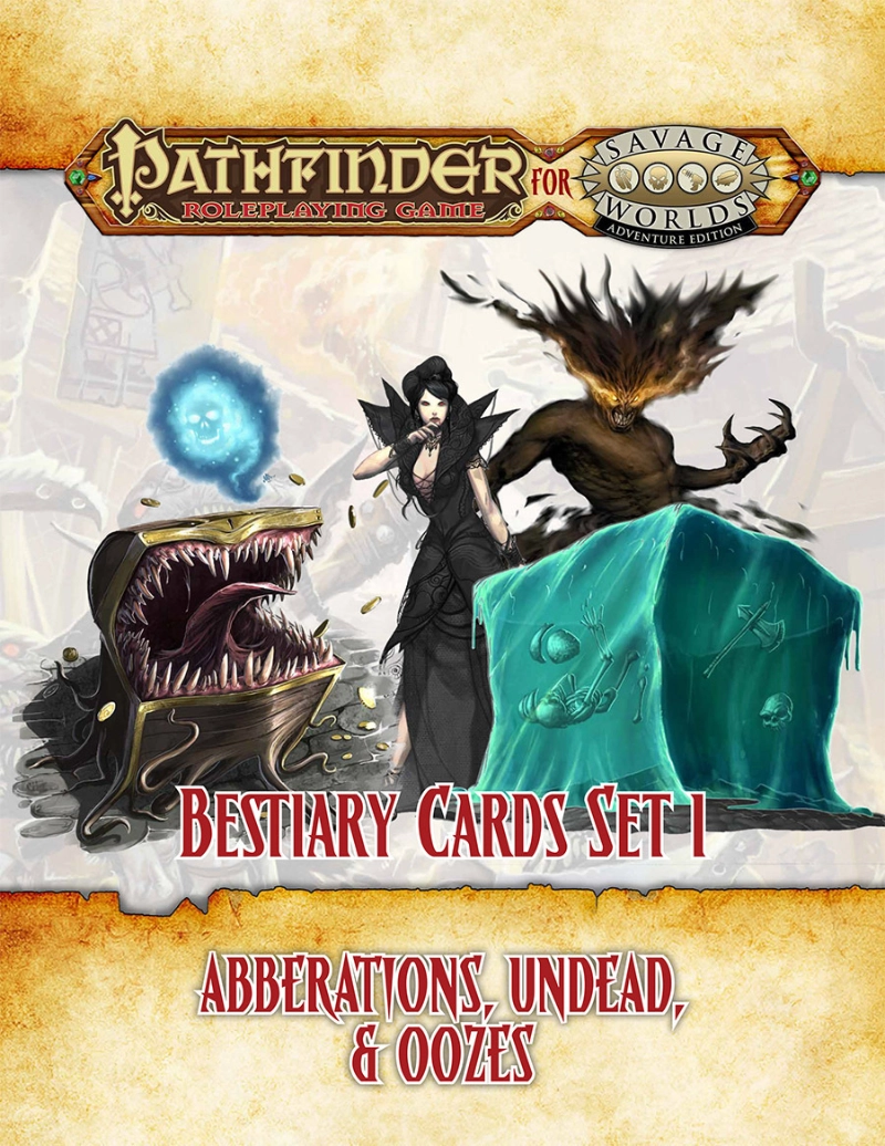 Pathfinder for Savage Worlds Bestiary Cards Set 1