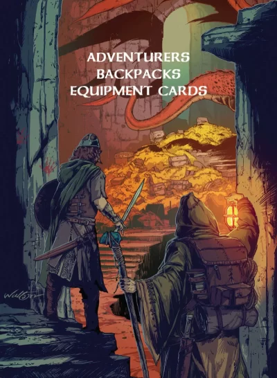 Adventurers Backpack Equipment Cards